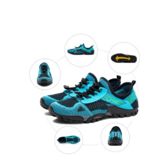 NWT SOBASO Unisex Hiking Water Shoes Quick Drying ,Cyan Blue/Black-SZ 43 - Picture 2 of 4